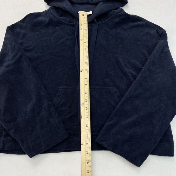 Vince  Women's Wide Sleeve Hoodie Size XS Navy Blue - Picture 5 of 8